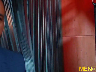 MENATPLAY - Dominant suited man Cristian Sam fucks Robbie Rojo