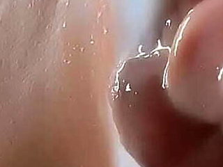 Enter her twice, unleash the cream: A close-up creampie experience. Amateur, shaved, teen delight