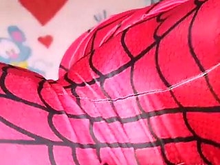 New SpiderGirl costume blowjob