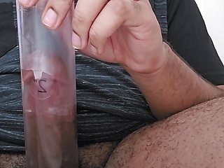 BBC Pump Session and Solo Stroking with Cock Ring