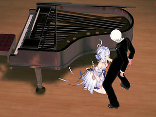 Odette sexy dancer sucks her pianist - Genshin Impact