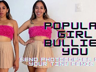 Popular Girl Bullies You - Send Photocopies of Your Tiny Penis (small Penis Humiliation, Masturbation Encouragement)