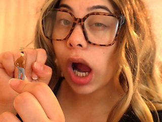Giantess Stepsister Face Fetish She Makes Grimaces Ahegao Faces and Silly Expressions for Her Tiny Stepbrother While He