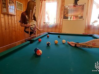 Sex on Pool Table with Squirt Show!!