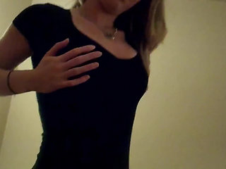 Perks of having a young and hot wife like this. Horny after dinner