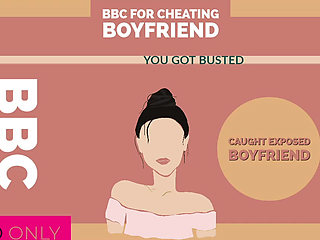 AUDIO ONLY - BBC for cheating boyfriend caught jerking to porn again
