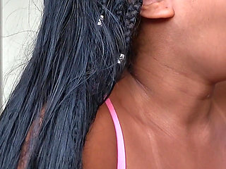 Black Amateur Latina Wannabe Lingerie Model Rough Fucked and Given Facial!