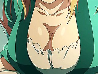 Blonde Anime Girl Rides Him Cowgirl in Bedroom