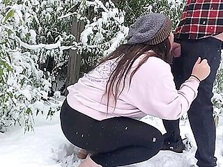 Horny Canadians in the Snow Behind the Scenes of our Blow in the Snow Vid