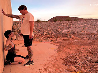 Outdoor Sloppy Face Fuck W/ Justanicecock