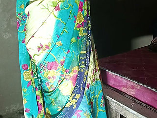 Sister-in-law's ass fucked brother-in-law's cock at night standing in doggy style Hindi audio