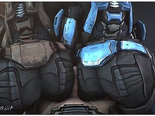 No Staring! (halo: Reach Kat Anal Sfm Animation) - Car Toon