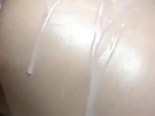 Horny Girl Super Wet, Cover in Sperm Having Fun with Fuckmachine!