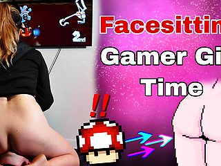 Facesitting Gamer Girl Time Femdom Slave