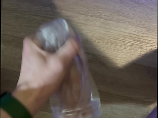 Big Dick Horny Twink Cumming after Playing With Fleshlight Masturbator.