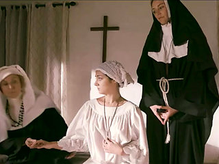 Erotic sex ritual with lesbian nuns
