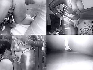 GILF Latex Straponfuck