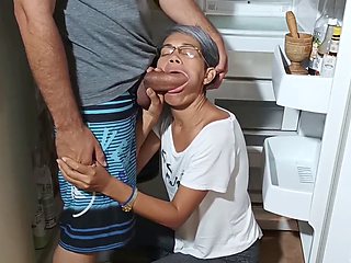 Stepmom goes wild with stepson while hubby's away for some nasty fun!