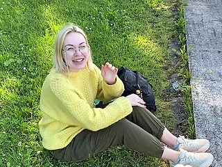 Blonde in the park wanted fresh cock