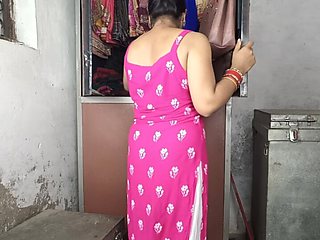 Today my brother in law saw me in a new dress and caught me and fucked me. Clear Hindi audio.