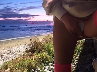 Sexy Blondy Extreme Masturbation Outdoors Hot Ass