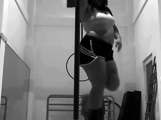 Filipina Asian Pole Dancing With High Heels