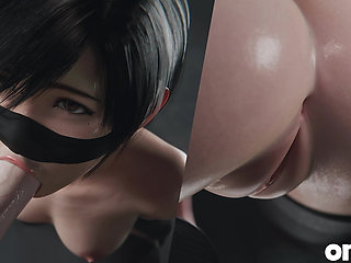 Yuffie Final Fantasy 7 - Wet Sloppy Blowjob Service only Mask Version 4K