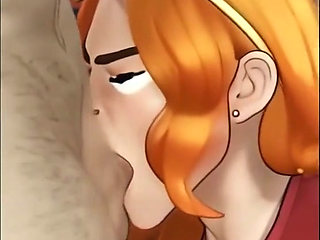Blonde orange girl romance