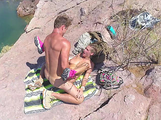 Fucking and Sucking on Top of a Mountain