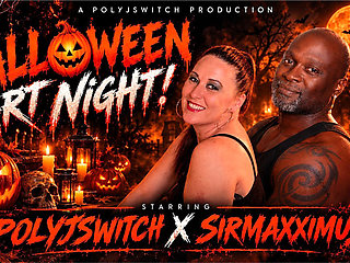 Polyjswitch Hotwife in Halloween Art Night!