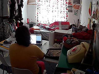 Stepfather on the Stepdaughter While Doing Homeoffice