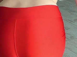 The Blonde Loves Sucking a Big Dick and Fucking in Torn Leggings.