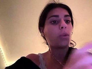 European amateur redhead masturbates on webcam