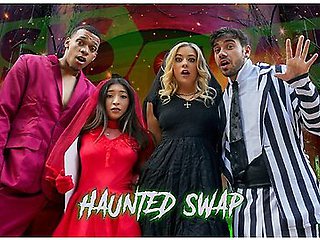 The Haunted House Of Swap By Featuring River Lynn & Amber Summer - Teamsheet Halloween