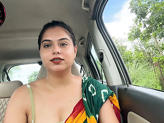 Risky Doggystyle Handjob in Car Outdoors – Hot Hindi Audio Sex