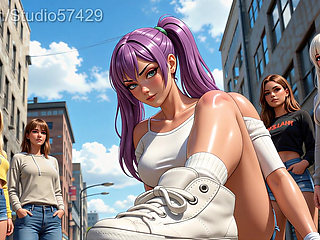 Giantess Crush in Sneakers, Converse, Foot Domination Femdom