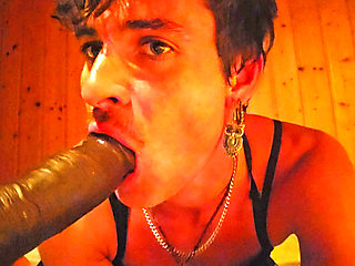 Blowjob on a dildo by Julie Geissler