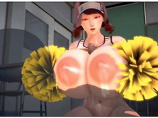 3d Hentai Super Big Tits Cheerleader
