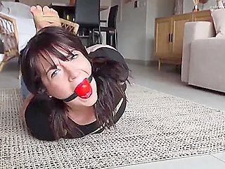 Bound And Gagged By A Burglar