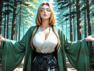 Tsunade Jiraiya Wild Sex In Forest And Onsen Blowjob Deep Big Breasts Blonde Ninja Tsunade Sucking Cock Hard Anal Onsen Water Ca