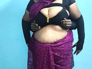 Desi Aunty Birthday Cheat with Office Staff – Tamil Manager Wife Doggy Romance