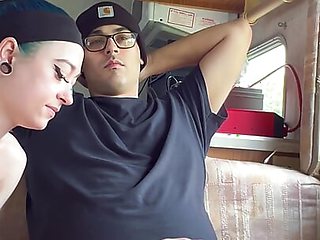 Horny Stepbrother with Huge Cock Starts Fucking Stepsister While Everyone Is Gone