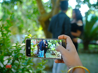 Desi Indian Boy friend & Girl friend Outdoor sex turns into A Hardcore Threesome with a Stranger Guy ( Hindi Audio )