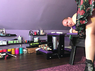 Domme Scarlett Rayne Waxes Jake Grand's Legs