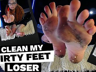 Clean My Feet, Loser! Sph & Feet Worship