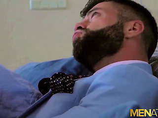 MENATPLAY - Suited men Hector De Silva and Nicolas Brooks anal