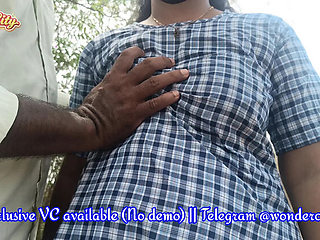 Desi Schoolgirl Bangs in the Forest – Rough Side Fuck with Maid