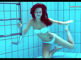 Super hot Hungarian teen Nata Szilva gets wet underwater
