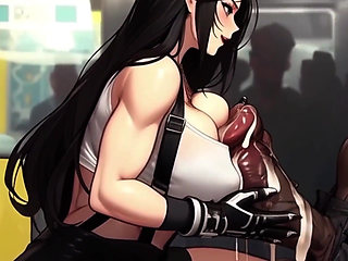 Tifa Searches for Dick on the Train