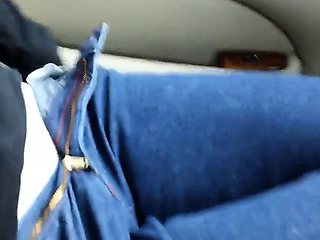 Car Fun in Sexy Lingerie